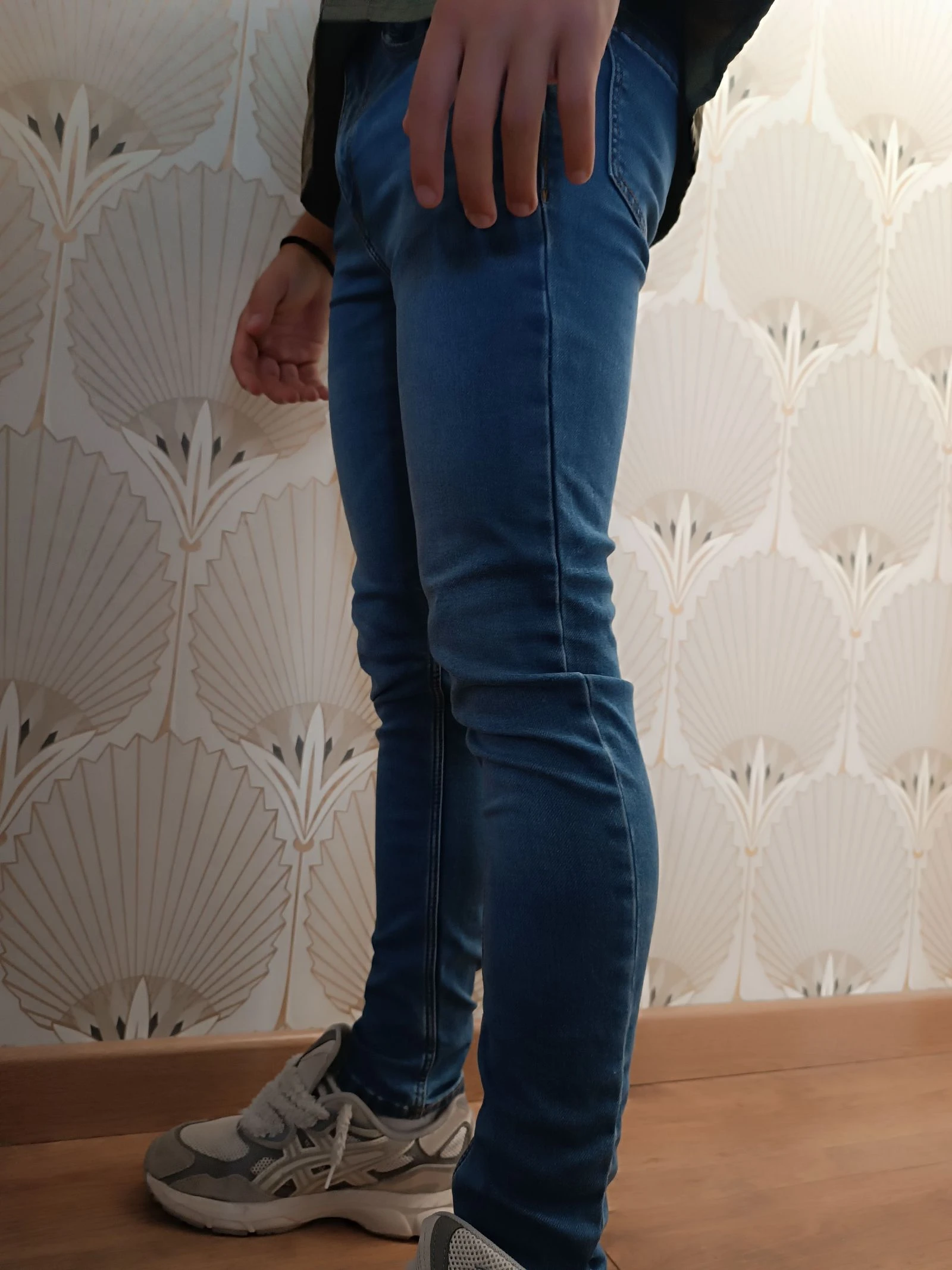 Jeans skinny azul claro tamanho 14 anos – photo 2